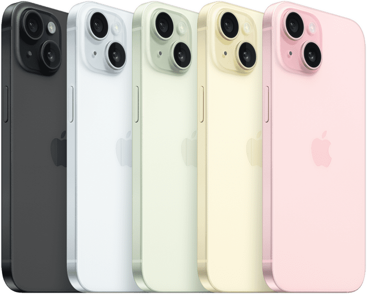 Barevná provedení iPhonu 15